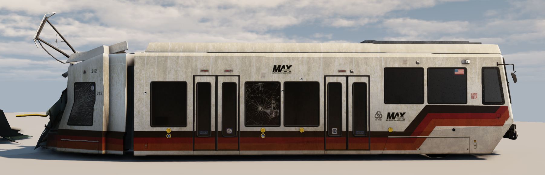 Destroyed Max Train